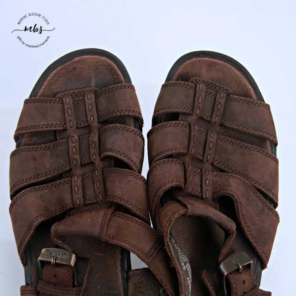 Timberland Leather Sandals‎ Brown Men 11